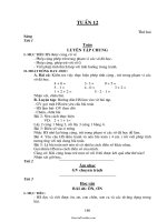 Giáo án Lớp 1 - Tuần 12