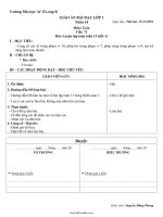 Kế hoạch giảng dạy lớp 1 - Tuần 14 môn Toán - Bài: Luyện tập toán tuần 13 (tiết 1)