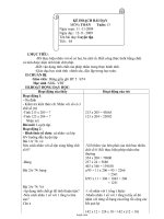 Giáo án môn Toán khối 4 - Tiết 64: Luyện tập