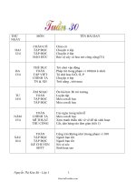 Giáo án Lớp 1 - Tuần 30 - Nguyễn Thị Kim Sứ