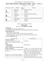 Giáo án + Phân phối chương trình buổi chiều - Lớp 4 - Tuần 11