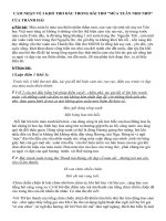 CÁC BÀi VĂN MẪU