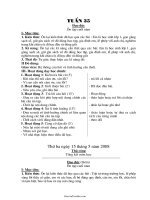 Giáo án các môn buổi 2 lớp 1 - Tuần 35