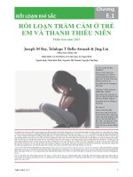 Rối loạn trầm cảm ở trẻ em và thanh thiếu niên