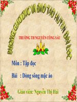 Tập đọc 4 Dòng sông mặc áo( Nguyễn Thị Hải)