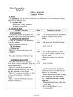 Bài soạn môn học Tiếng Anh lớp 11 - Unit 13: Hobbies - Lesson 4: Writing