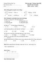 BÀI ÔN TẬP TOÁN TIẾNG VIỆT LỚP 5 NGÀY 17.04.2020