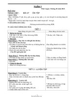 Bài soạn các môn học khối 1 - Tuần 7 năm học 2011