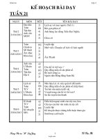 Giáo án tổng hợp môn lớp 4 - Tuần 21 - Trường Tiểu học “B” Long Giang