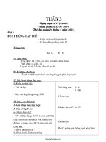 Bài soạn môn học khối lớp 1 - Tuần 3