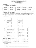 Phiếu ôn tập tiếng Việt 1 tuần 21