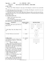 Bài soạn môn Thể dục lớp 1 - Bài 19: Bài thể dục - Trò chơi