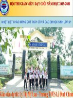 Bài giảng và Đề kiểm tra 1 tiết Môn Hóa học