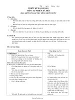 Thiết kế bài giảng môn: Tự nhiên xã hội - Tiết: Một số loài vật sống dưới nước