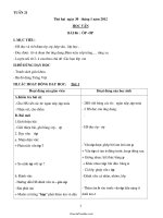 Giáo án các môn học lớp 1 - Tuần dạy 21 năm 2012 (chi tiết)