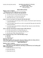 Đề KT cuối kì 2 - Lịch sử- Lớp 5 - năm học 2015-2016