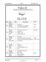 Giáo án Tổng hợp khối 1 năm 2009 2010 - Tuần học 25
