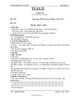 Giáo án các môn học lớp 1 - Tuần dạy 23 - Trường Tiểu học TT Cửa Việt