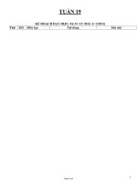 Giáo án Tổng hợp môn lớp 4 - Tuần dạy 19 năm học 2012 (chi tiết)