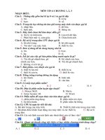 Ngân hàng câu hỏi Môn Tin 6 kỳ 1 năm học 2019 - 2020