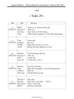 Bài soạn môn học khối lớp 1 - Tuần 29 năm học 2011