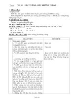 Giáo án Toán Lớp 3 - Tiết 41: Góc vuông, góc không vuông