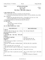 Giáo án Địa lý lớp 5 - Tiết 1: Việt Nam - Đất nước chúng ta - Trương Tiến Đạt - Trường Tiểu học “C” Mỹ Đức