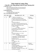 Giáo án Thực hành kỹ năng sống - Chủ đề 1: Kỹ năng phòng tránh tai nạn, thương tích