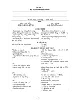 Giáo án lớp ghép 1 + 2 - Tuần dạy 14