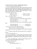 Một số loại câu trắc nghiệm khách quan