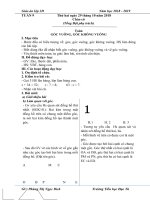 Giáo án lớp 3D năm học 2018-2019 - tuần 9