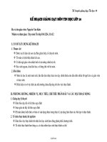 Kế hoạch giảng dạy môn Tin học lớp 10