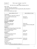 Giáo án các môn khối 4 (chi tiết) - Tuần 33