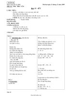 Giáo án các môn học lớp 1, kì I - Tuần 18