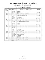 Giáo án lớp 1 tuần 29 (tiếp theo)