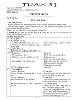 Giáo án Tổng hợp các môn lớp 4 - Tuần 31 năm 2011