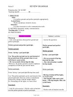 Bài soạn môn học Tiếng Anh 11 - Period 7: Review grammar