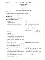 giáo án lớp 1 th hoàng lâu