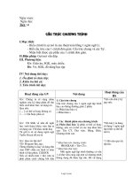 Giáo án môn Tin học 11 - Cấu trúc chương trình