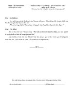 đề thi đáp án kscl hsg lớp 10 20172018 thpt phạm công bình