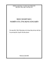 Sáng kiến: Một số biện pháp rèn kĩ năng sống cho học sinh lớp 1 Tác giả: Nguyễn Thị Mạc Quyên