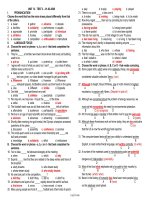 Bài soạn môn Tiếng Anh 11 - Unit 12 - Test 3