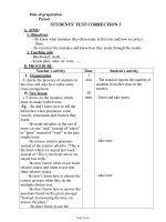 Bài soạn môn học Tiếng Anh lớp 11 - Students’ test correction 3
