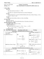 Giáo án môn Đại số 11 năm 2009 - Tiết 70: Đạo hàm của hàm số lượng giác (tiếp)