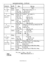 Giáo án các môn học lớp 1 - Tuần dạy số 20 năm 2012