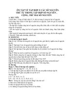 TOÁN 6 - ÔN TẬP VỀ TẬP HỢP Z CÁC SÔ NGUYÊN