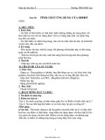 Giáo án Hóa học 8 - Tiết 48: Tính chất ứng dụng của hiđrô (tiếp)