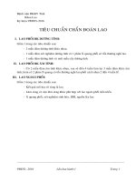 PHÁC ĐỒ ĐIỀU TRỊ CỦA BỆNH VIỆN ĐA KHOA KHU VỰC TỈNH AN GIANG NĂM 2016