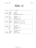 Giáo án Tổng hợp khối 1 - Trường Tiểu Học Cát Hưng - Tuần học 25