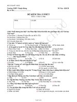 Đề kiểm tra 15 phút ,môn Văn 11